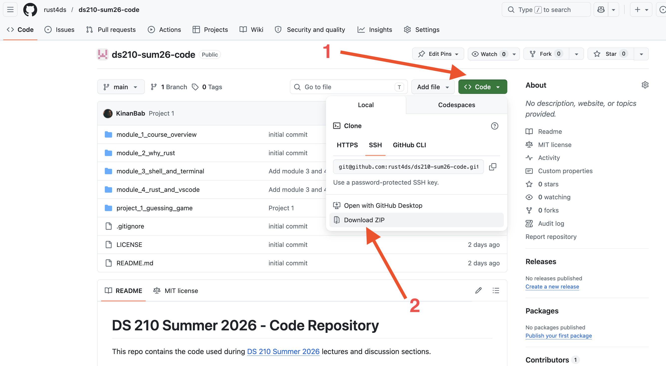 download zip from GitHub