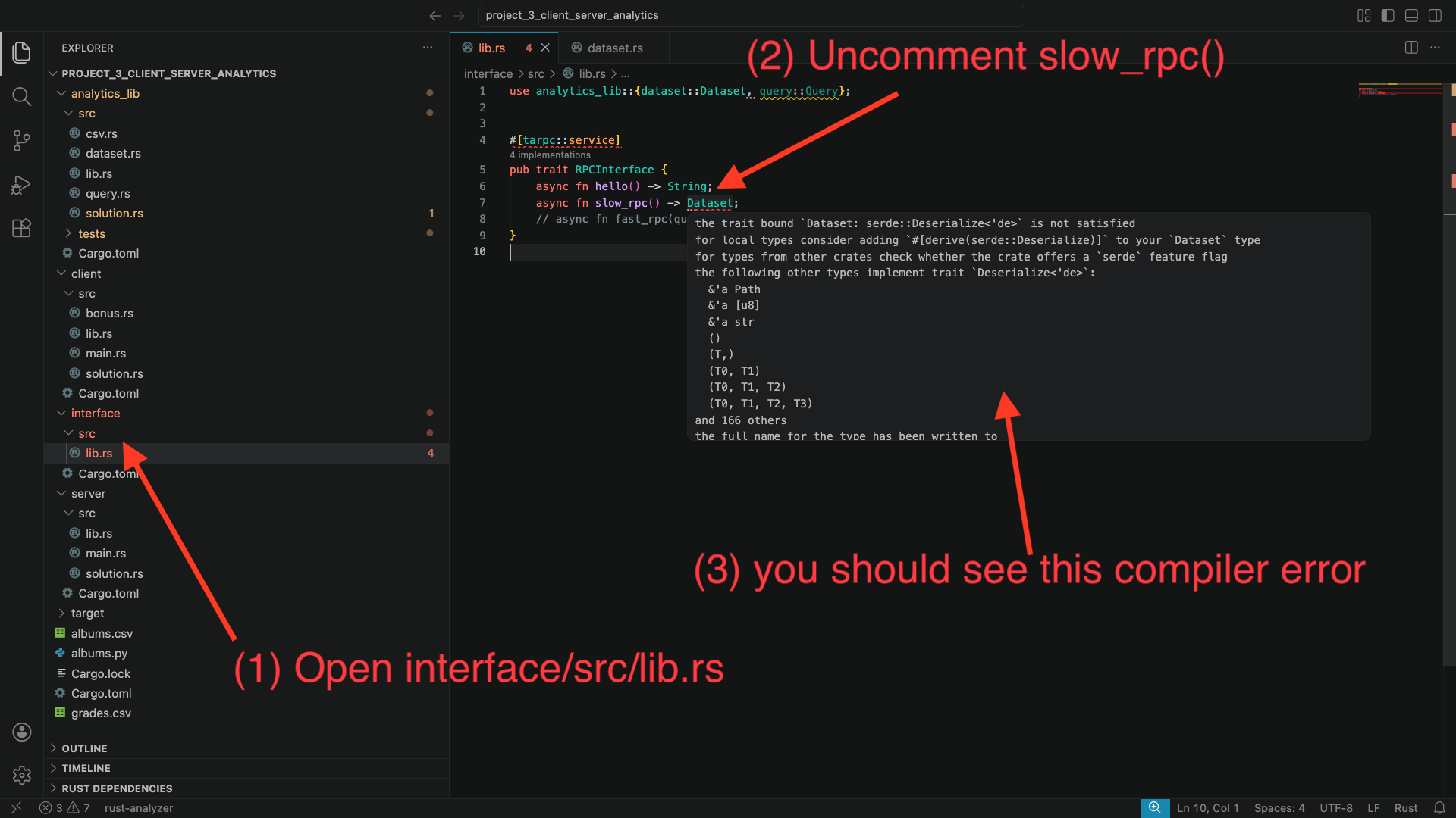 compiler error